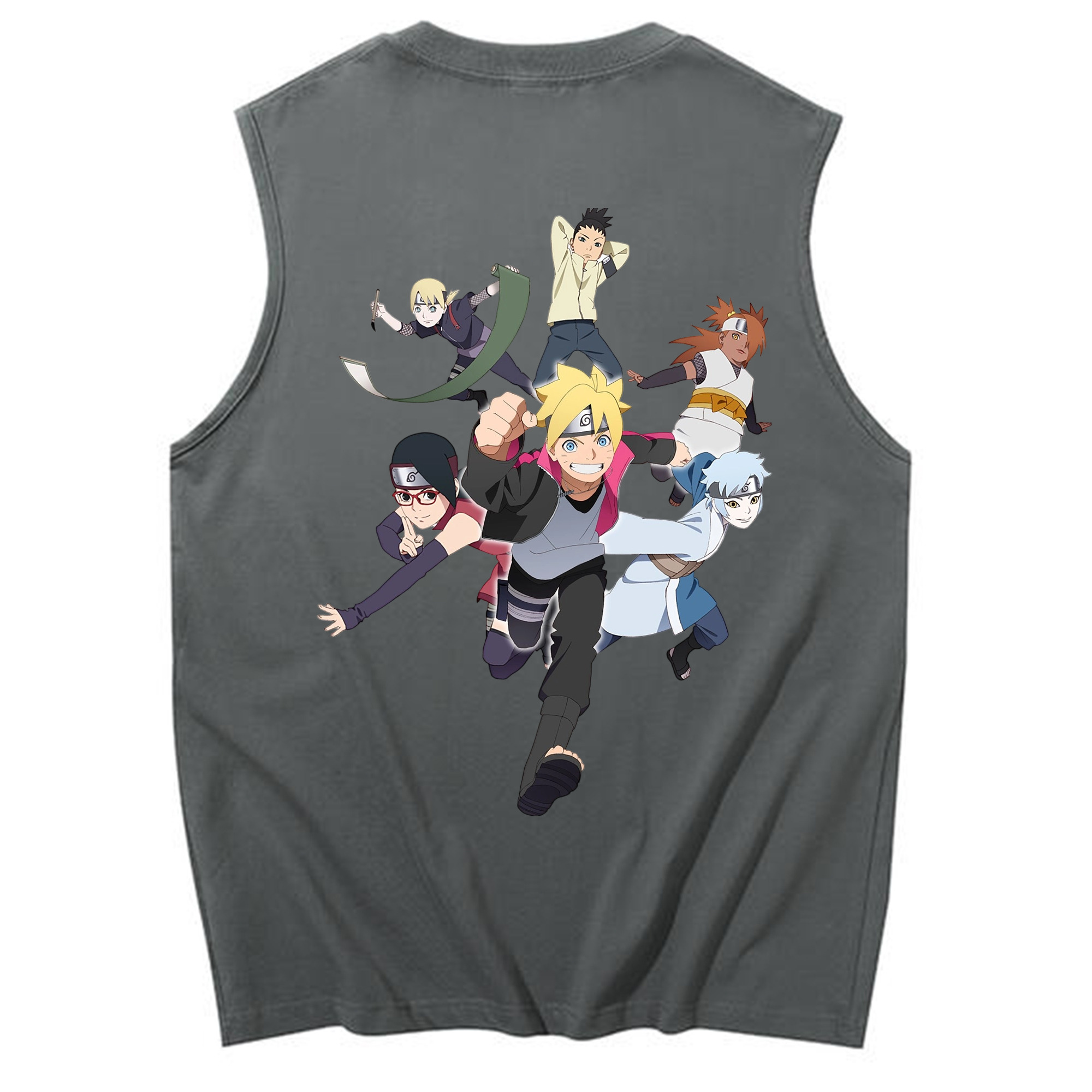 （画像用） NARUTO -ナルト- うずまき ボルト Uzumaki Boruto コットン100％タンクトップ（背面プリント）
